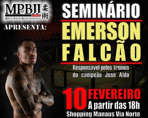 Seminário com Emerson Falcão marcado para o dia 10 de fevereiro