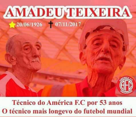 O esporte perde um Ícone: morre aos 91 anos Amadeu Teixeira