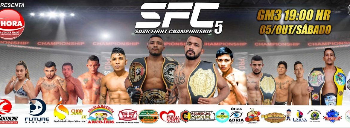 Suar Fight Championship (SFC) divulga card para a 5ª edição